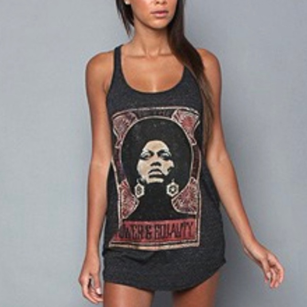 OBEY TANK ANGELA DAVIS 🖤
